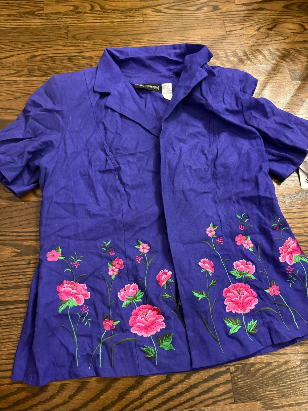 Embroidered Indigo Jacket